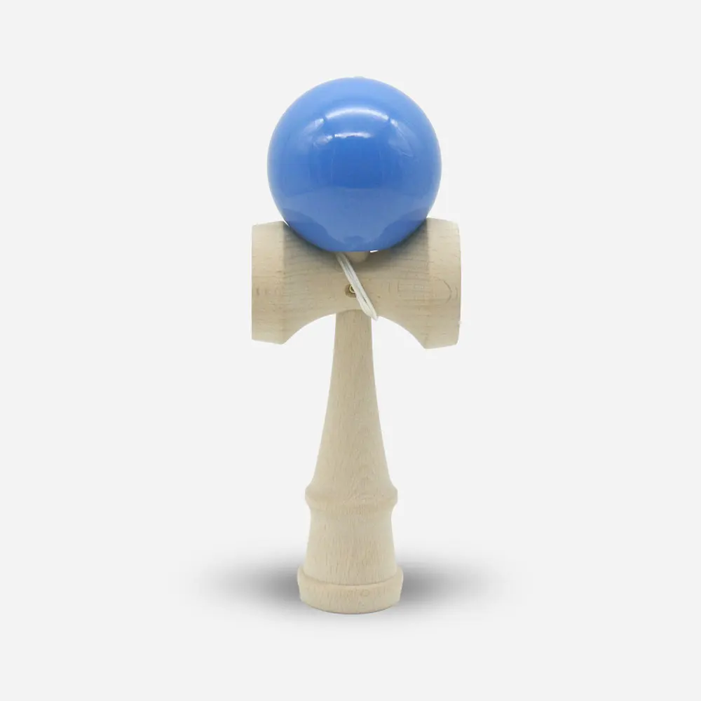 Детская игрушка кендама дерево Kendama умелый мячик для жонглирования деревянные игрушки для детей взрослых 18 см мяч открытый игрушки MD0344H - Цвет: Синий