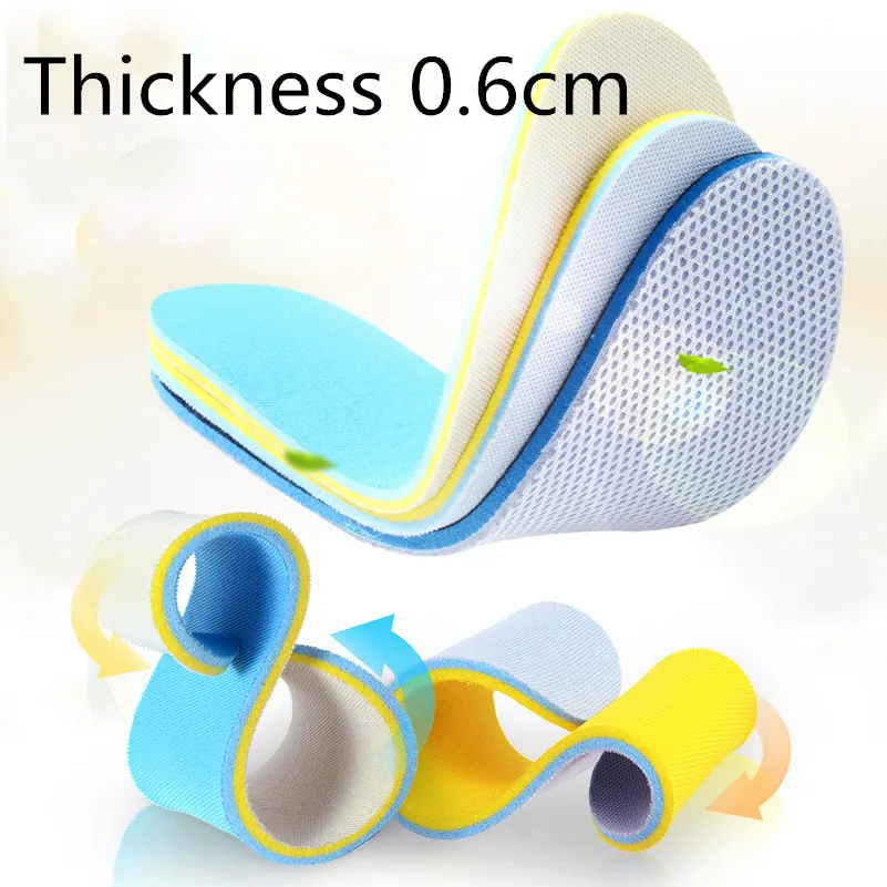 

Double Sided Sea Wave Power Net Cloth Sports Shoes Insole Breathable Cloth Shoe Mat Men's Soft Insole Shock Shoes Thin Insole