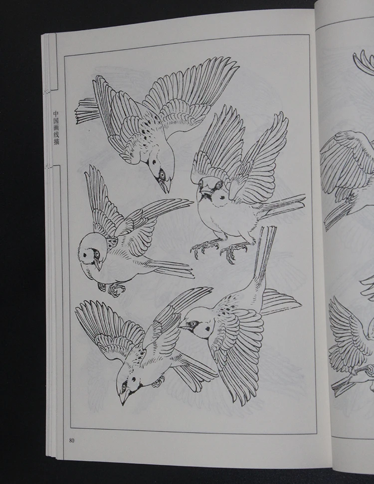 94pages China 100 Crane Bird Xianmiao Baimiao Line Drawing Painting Art Book 94pages China 100 Crane Bird Xianmiao Baimiao Line Drawing Painting Art Book