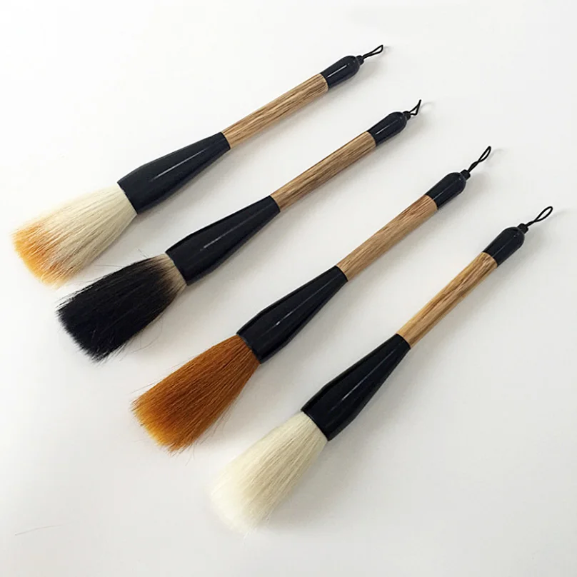 

4 pcs/pack Chinese Calligraphy Brush Pen Mixed Hairs Hopper-shaped Paint Brush Art Stationary Oil Painting Brush