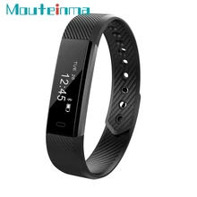ID115 Bluetooth Smart Браслет SmartBand Фитнес трекер сердечного ритма Мониторы браслет для iOS и Android