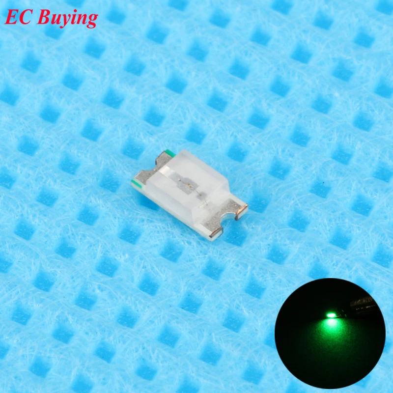 

500pcs 0603 (1608) Green LED SMD Chip Bulb Lamp Surface Mount SMT Bead Ultra Bright Light Emitting Diode LED DIY Practice Hight