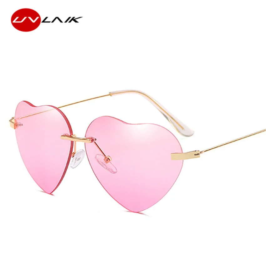 Buy UVLAIK Heart shaped Sunglasses Women Lolita