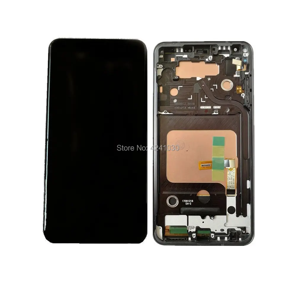Для LG V30 + Plus LCD сенсорный экран дигитайзер дисплей сборка рамка черный | Мобильные