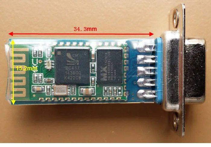 RS232 уровень Bluetooth беспроводной Последовательная передача модуль HC06 slave DB9 женский манекен головы pin электропитания