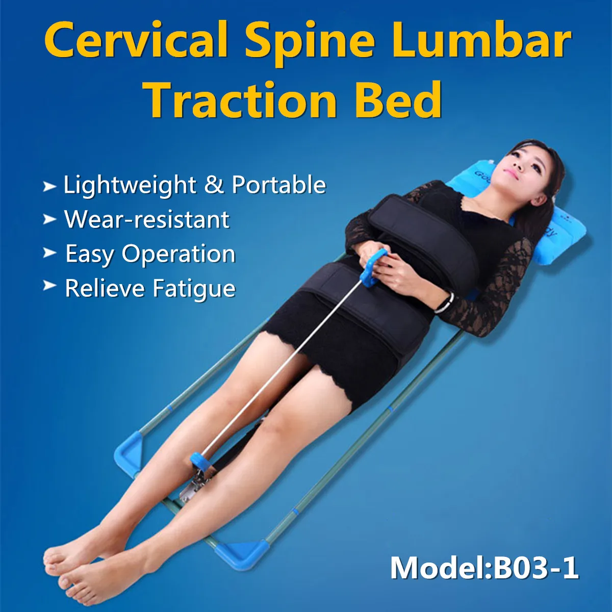 Cervical Spine Lumbar Spine Traction Bed Therapy Massage Body