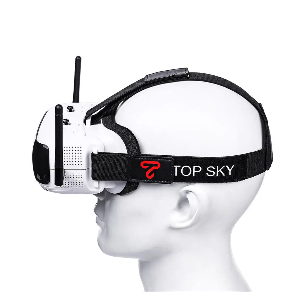 TOPSKY Prime1S 5 8G 48CH 2 4 дюйма FPV очки разнообразие приемник встроенный аккумулятор DVR для