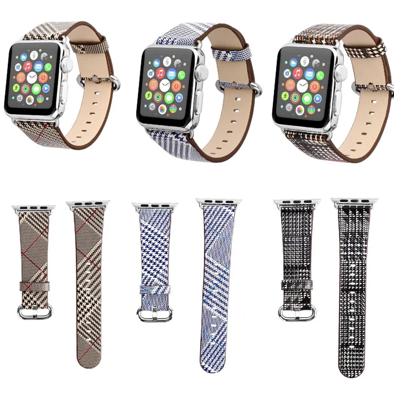 

Fashion Leather strap for apple watch band series 4/3/2/1 40mm 44mm bracelet woman watchband 42mm 38mm belt For iwatch 4