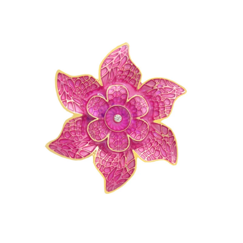 ピンクの赤いひまわりのブローチ 女性と女の子のための植物のモチーフ ジュエリーピン ヒジャーブピン ブローチ Aliexpress