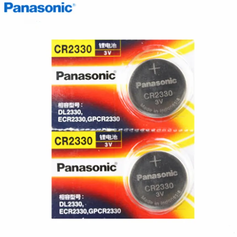 2 шт./лот новые оригинальные батарейки Panasonic CR2330 CR 2330 3 в с литиевой кнопкой для