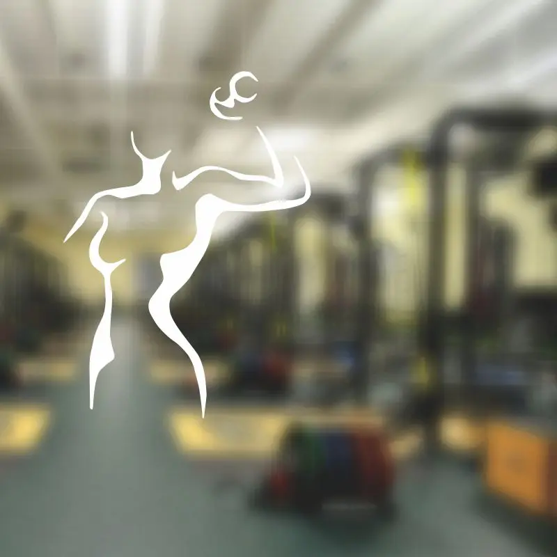 Dctal GYM wall sticker  Logo Name GYM Decal Posters Vinyl Wall Decals Pegatina Quadro Parede Decor Mural GYM Sticker 12