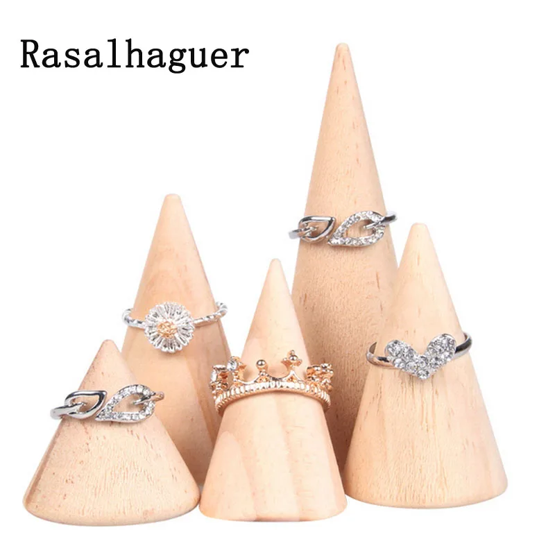 

Original Wooden Conical Ring Display Stand Ring Support Ring Seat Jewelry Storage Rack Jewelry Ring Packaging Sets Display
