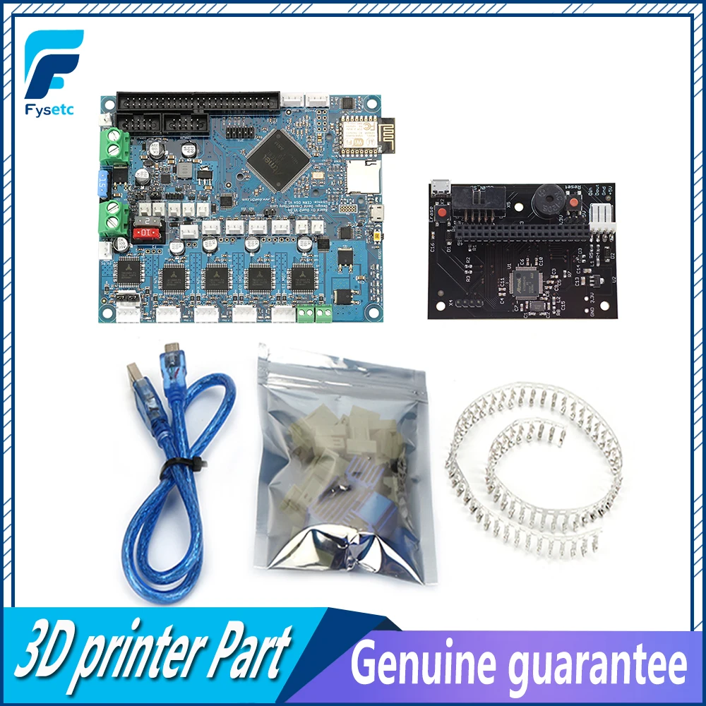 Billige Geklont DuetWifi Duet 2 Wifi V1.04 Erweiterte 32bit Motherboard Mit Verbunden Controller Board Für 3D Drucker CNC BLV MGN Cube