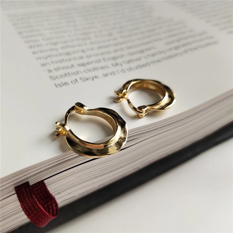 925 пробы серебряные марокканские винтажные золотые преувеличенные модные серьги-кольца Необычные круглые серьги для женщин оригинальные ювелирные изделия