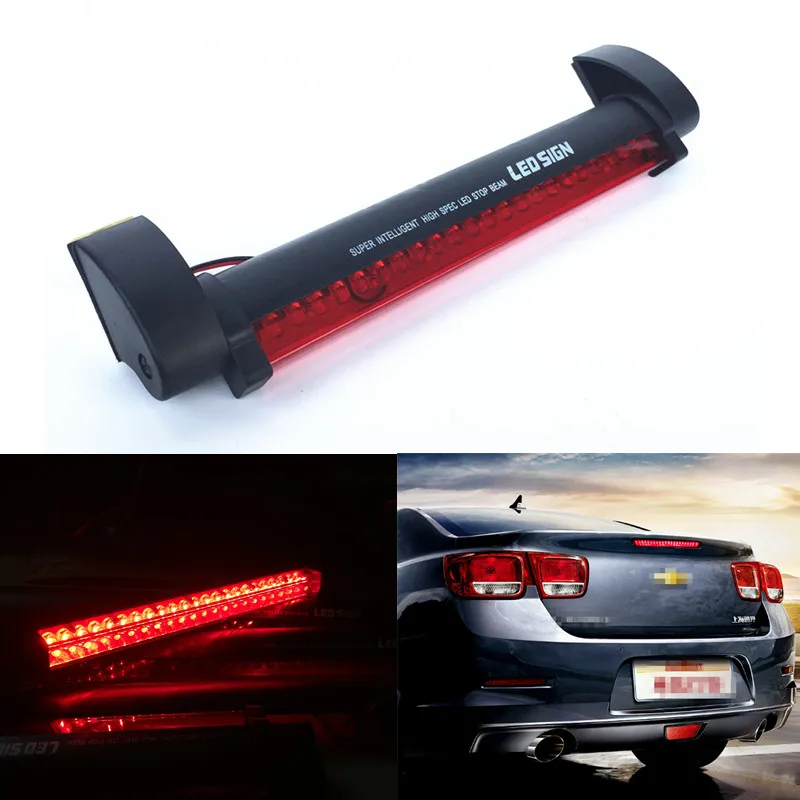 12 V Rode LED Auto Styling Derde Remlicht Bar Externe Licht bron Fog Stop Truck Achterklep Hoge