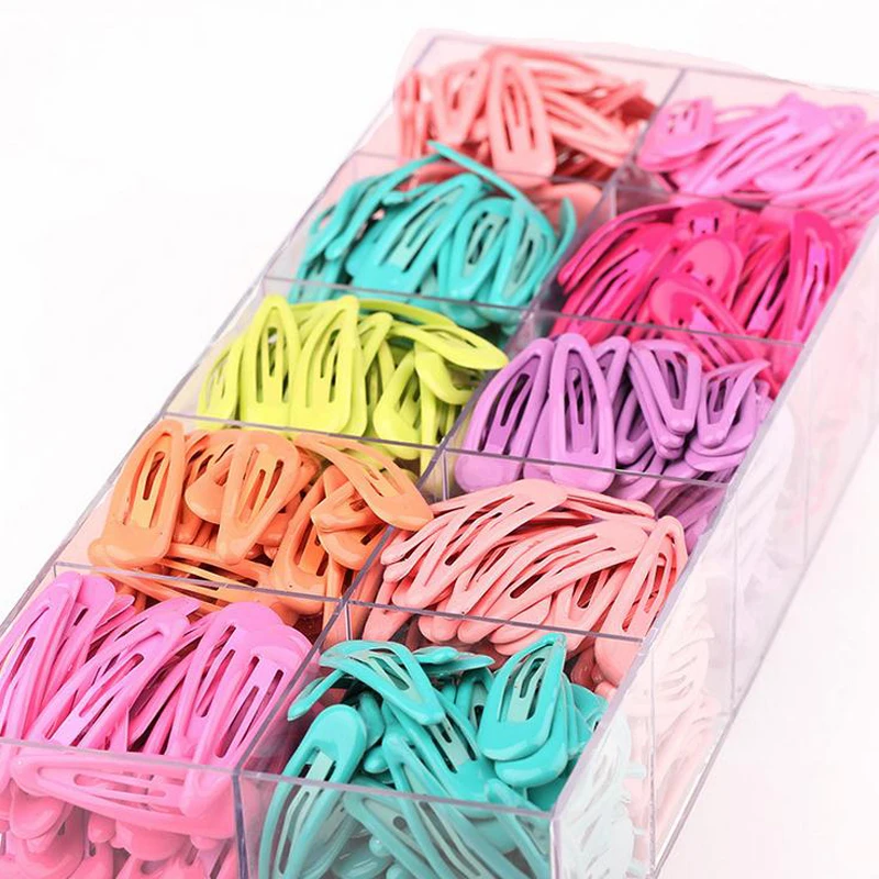 

LOEEL 10pcs/pack New Simple Color Jelly Hair Ornaments Headdress Children Hairpin Girls BB Clips Barrettes Headbands For Womens