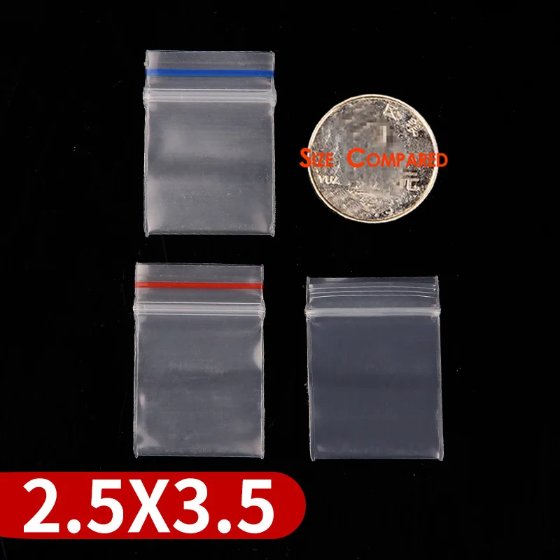 Writable Mini Zip lock Bags Plastic Packaging Small Plastic Zipper Bag  Jewelry Ziplock Pill Packaging Pouches Multi-size 100pcs - AliExpress