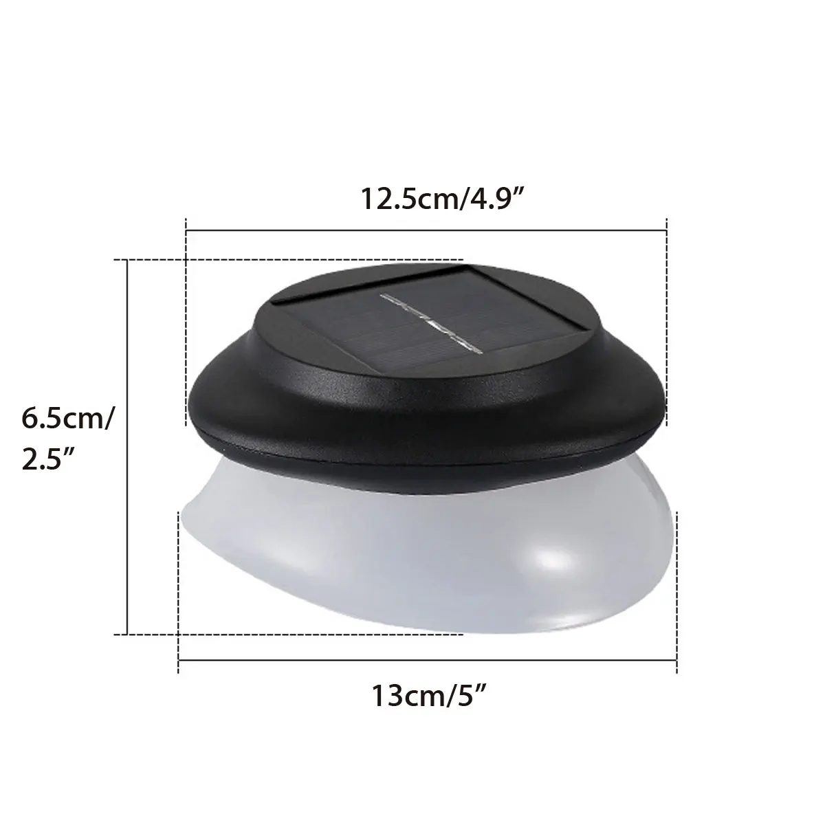 Smuxi 9 LED UFO Style Beads Solar Power Infrared Light Outdoor Fence Garden Wall Lamp