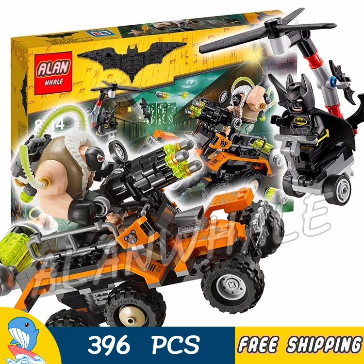 

396pcs Super Heroes Batman Movie Bane Toxic Truck Attack 10737 Figure Building Blocks Children Toys Compatible With LegoING