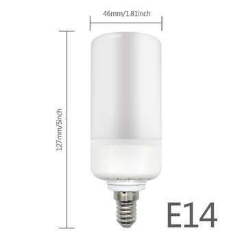 

LED Flame Effect Simulated Nature Fire Light Corn Bulbs Gravity Induction Decor Lamp QJS Shop