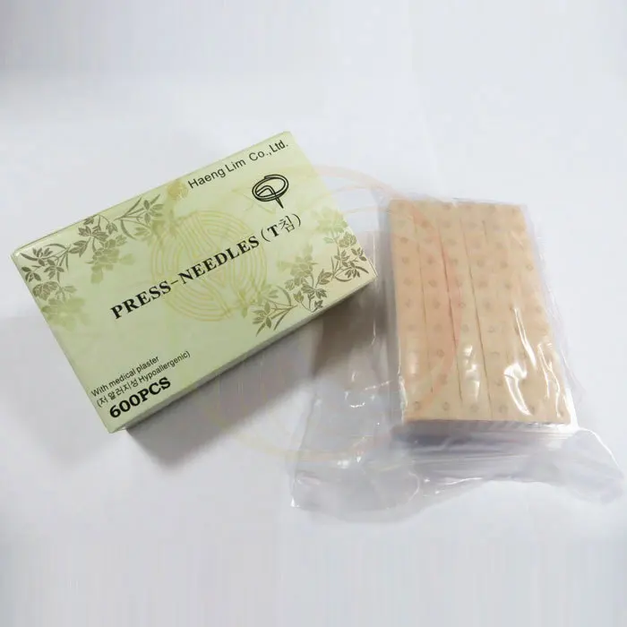 

600 pcs disposable sterile ear press needles auricular acupuncture needles 0.20*1.5mm ear massage plaster