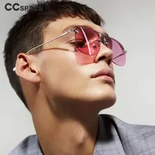 Металлические Квадратные Солнцезащитные очки в стиле ретро для мужчин и женщин модные очки UV400 Винтажные Очки 47025