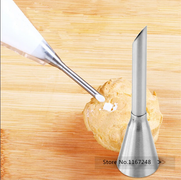 

1pcs Puff Decorating Tip Finger Biscuits Icing Nozzle Chocolate Cake Icing Tip Nozzle Cookies cream Nozzle Baking & Pastry Tools