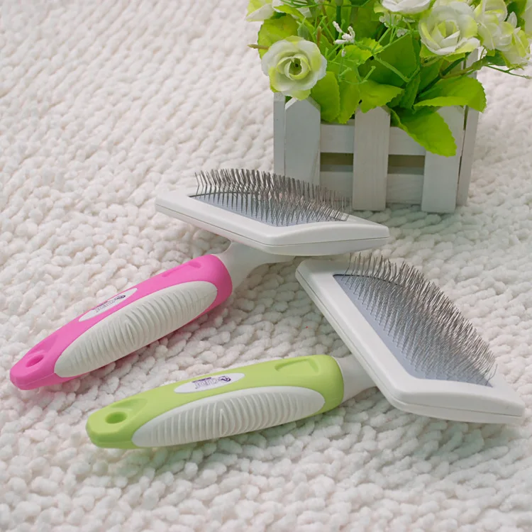 Free shipping 360 degrees rotating steel wire pet grooming comb teddy