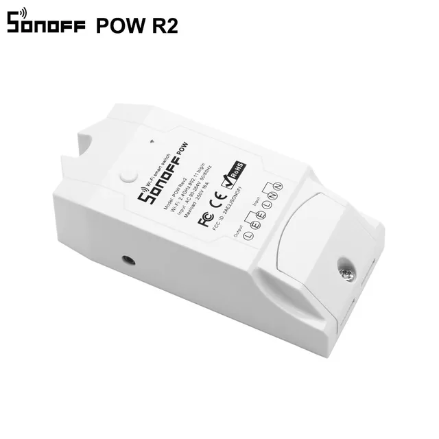 Sonoff Pow R2 15A 3500W Wifi Smart Switch Higher Accuracy Power Consumption Measure Monitor Current Energy Usage Work With Alexa