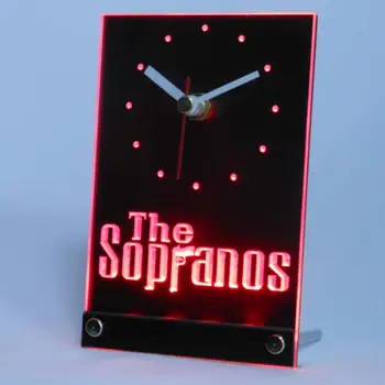 

tnc0216 The Sopranos Gun Table Desk 3D LED Clock