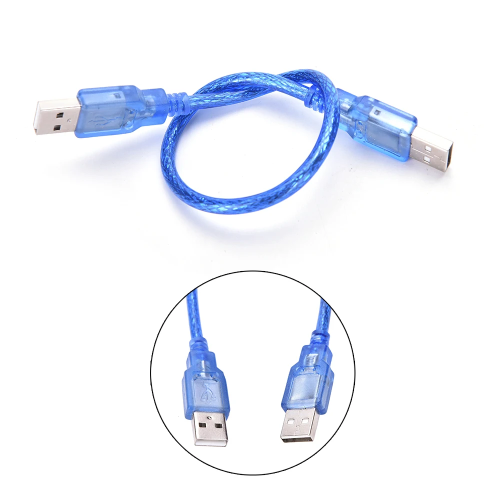 30 см USB 2.0 Тип мужчина к USB Мужской шнур адаптера данных кабель-удлинитель
