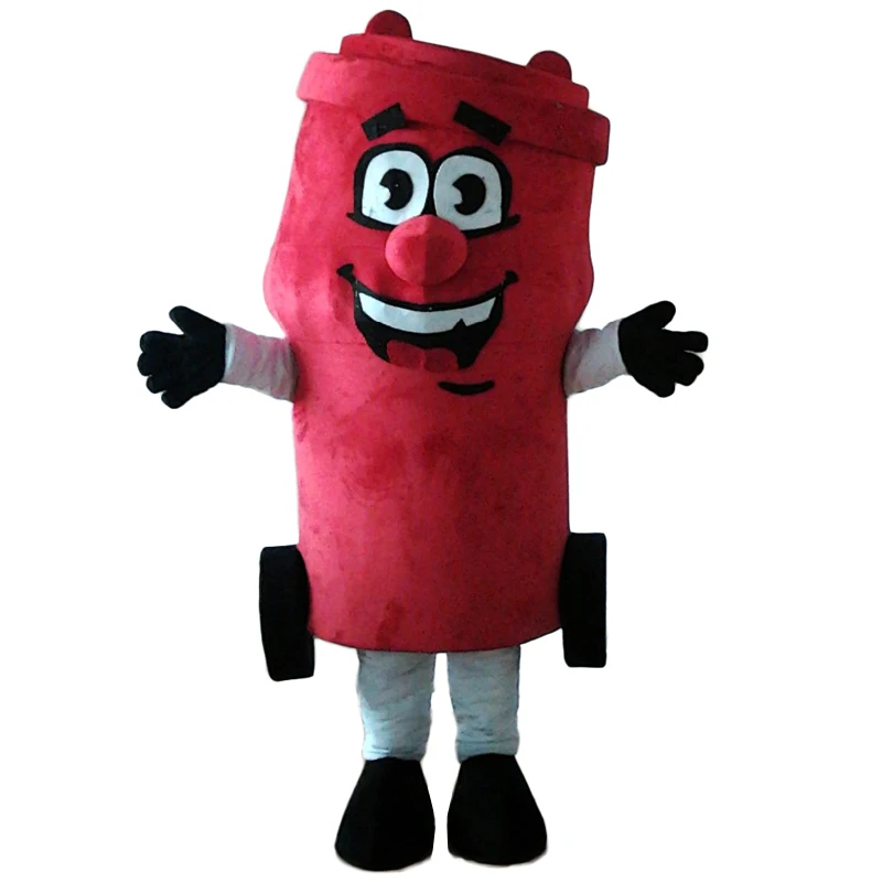 ^*Best Offers 2019 Happy Red Garbage Trash Can Ash-Bin Waste Bin Waste Container Mailbox Pillar Letterbox Postbox Mascot Costume Red Body ^*Best Offers 2019 Happy Red Garbage Trash Can Ash-Bin Waste Bin Waste Container Mailbox Pillar Letterbox Postbox Mascot Costume Red Body