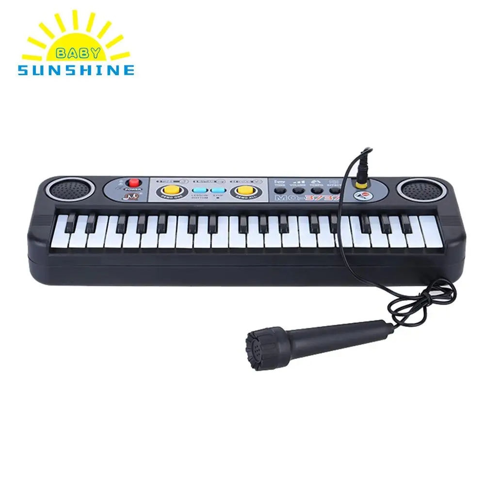 

Mini Electronic Multifunctional 37 Keys Electone Keyboard Musical Toys with Microphone Educational Toys for Children Beginners
