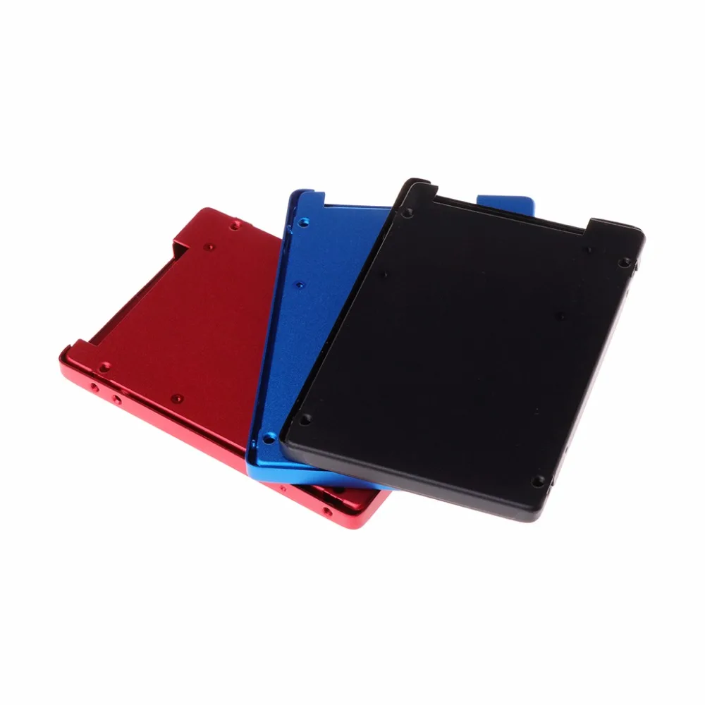 For 631 SSD Solid State Hard Disk Shell Aluminum Metal Cover Case Computer Host Parts Black/Blue/Red C26 For 631 SSD Solid State Hard Disk Shell Aluminum Metal Cover Case Computer Host Parts Black/Blue/Red C26