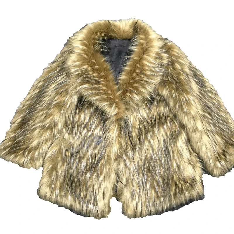 Новинка, модное пальто из искусственного меха, пальто из меха лисы, длинное пальто с отворотом в Корейском стиле, зимнее S-6XL