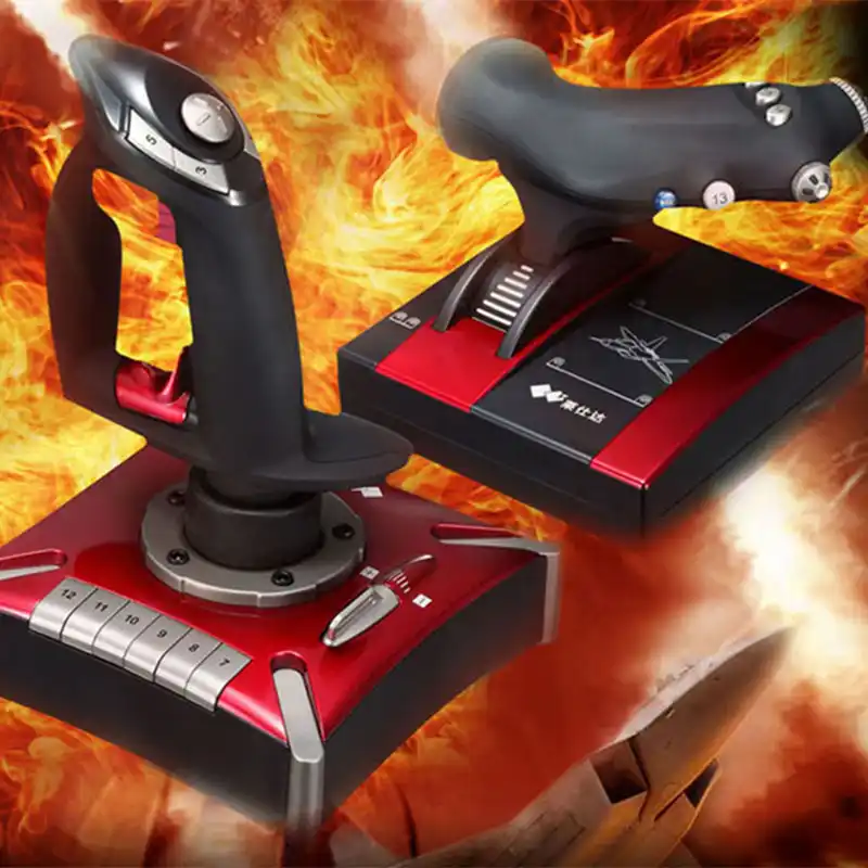 PXN 2119 Wired Flying Games Joystick Handle Both hands flight rocker