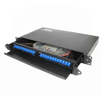 

Rack Mount fiber termination box patch panel optical distribution frame ODF for SC 24 core pigtail
