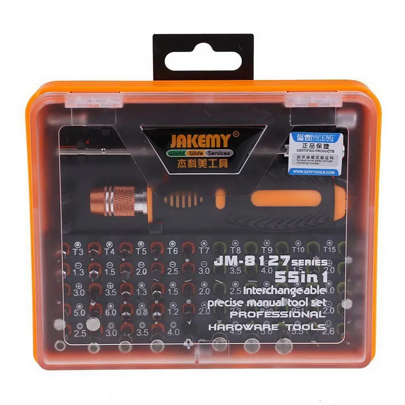 

53 in 1 Multi-Bit Precision Torx Screwdriver Tweezer Phone Repair Tool Set High Quality VEH67 T50