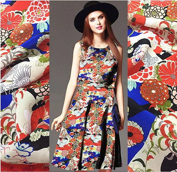 Новая красивая ширина шелк креп ткань тутового шелка текстура двойной креп ткань платье шелк