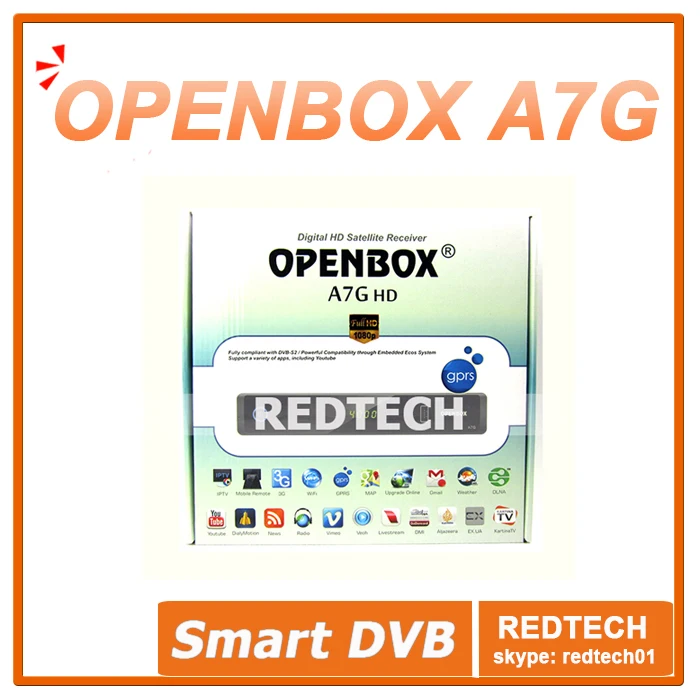 Original openbox a7g hd replace z5 support cccam gprs 3g wifi usb pvr dlna iptv digital satellite receiver free shipping |