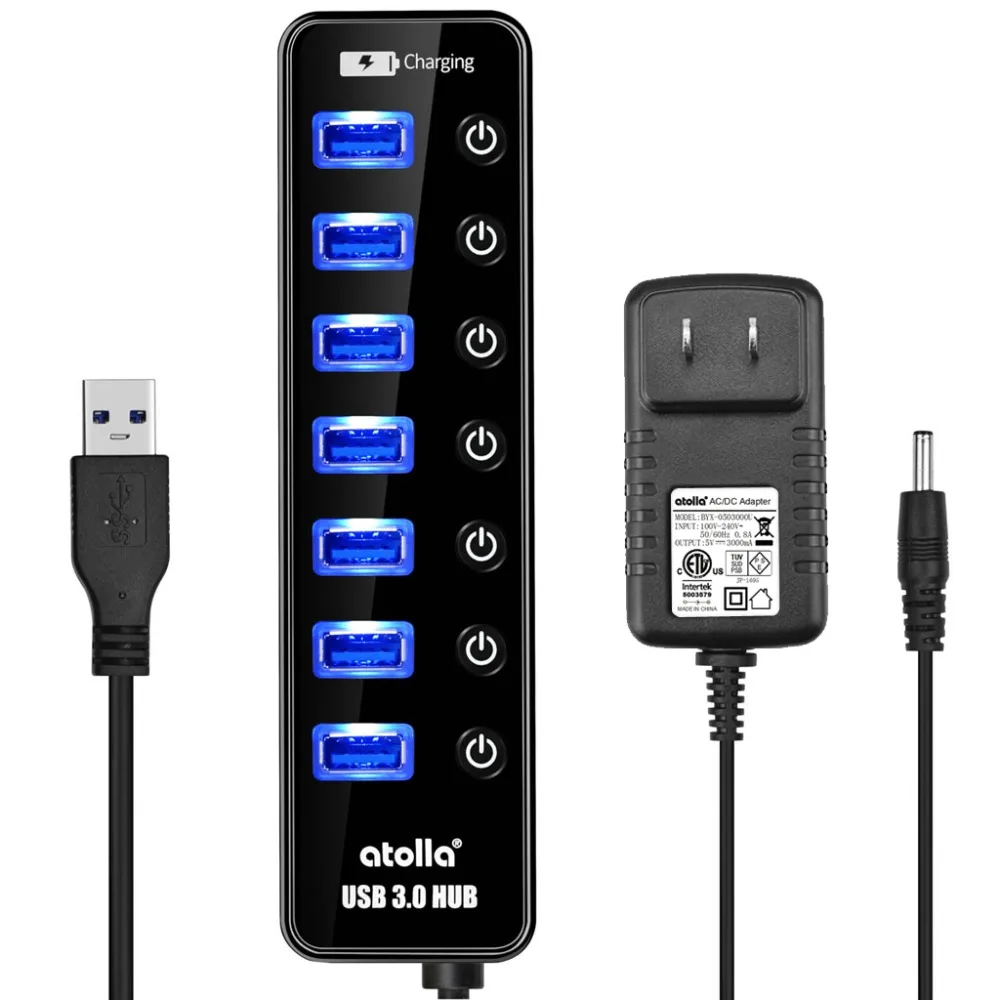 ch207 7-Port USB 3.O Hub - 1-US