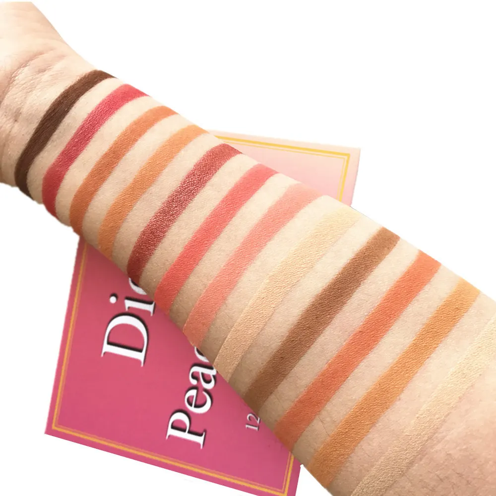 DIOW-Maquiagem-Makeup-Peach-Matte-and-Shimmer-Eye-Shadow-12-Color-Eyeshadow-Palette-Make-up-Bon