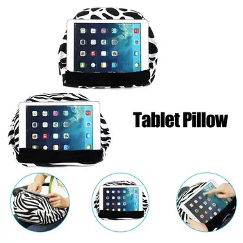 

Tablet Pillow Sofa Reading Pillow Tablet Cushion Universal Beanbag Lap Stand for iPads/Tablets/eReaders/Smartphones/Books Black