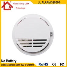 Беспроводной пожарный детектор дыма датчик дыма домашняя система охранной сигнализации без батареи 433 МГц 1527