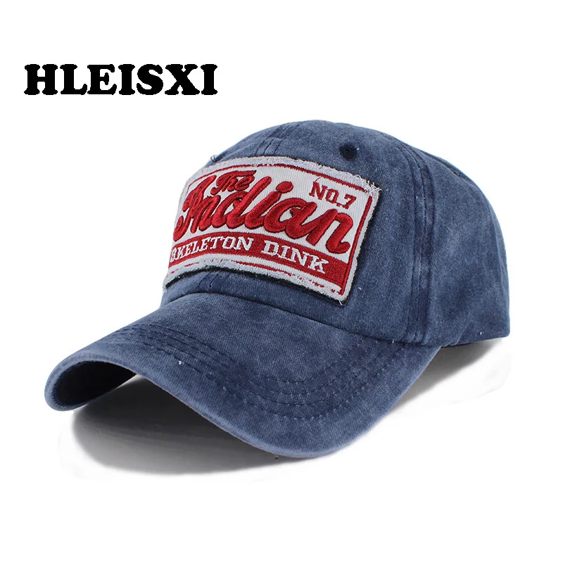 

HLEISXI Adult Letter Summer Women Baseball Caps For Men Cotton Caps Cotton Adjustable Male Fashion Washed Snapback Casual Hat