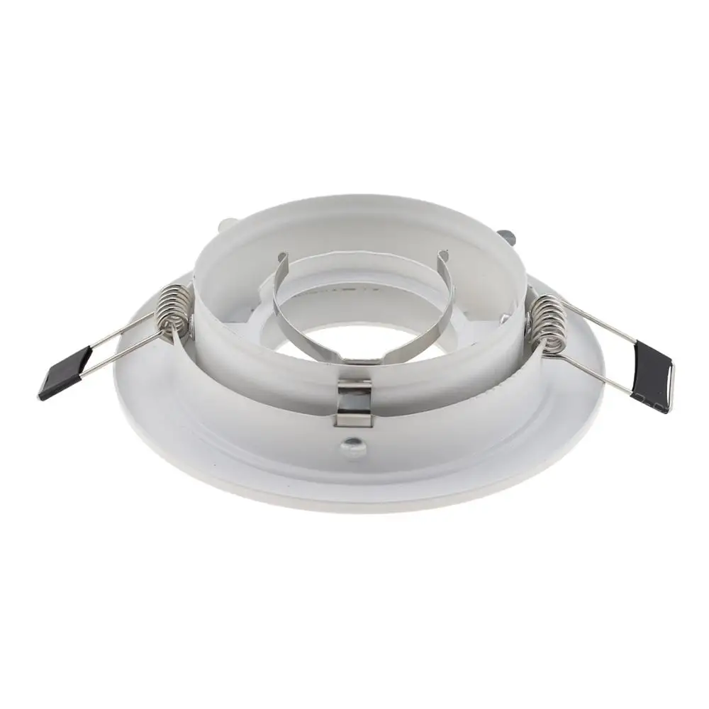 Factory Price White Recessed Spotlight Mounting Frame MR16 GU10 Socket Adjustable Ceiling Fitting Hole Lamp Lighting Fixture