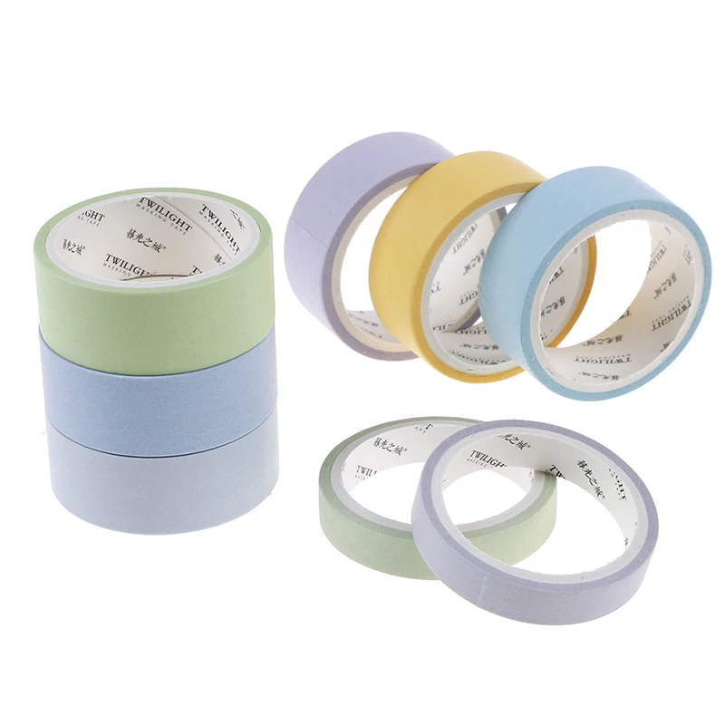 12Pcs/lot 7.5mm*3mm/15mm*3mm Masking Tape Decoration Rainbow Decorative Adhesive | Дом и сад