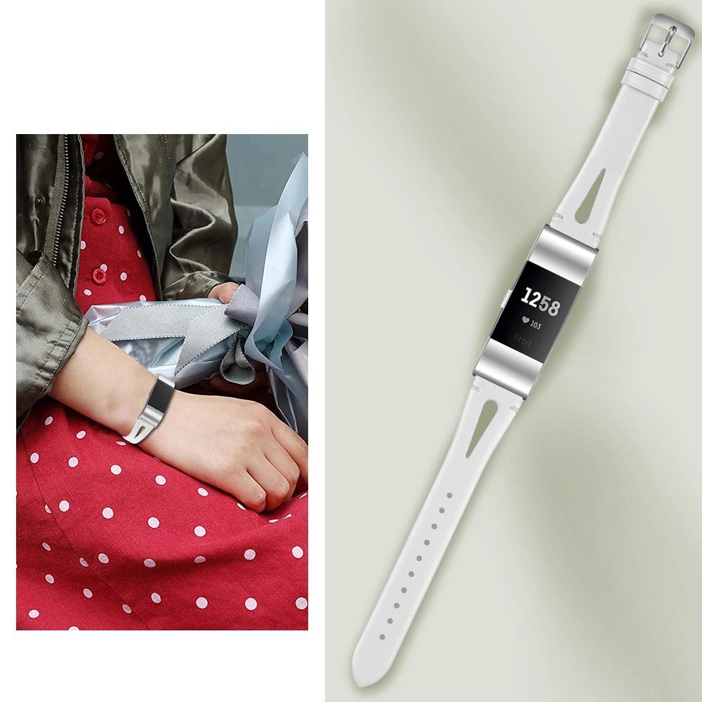 Новый модный кожаный ремешок LXsmart для Fitbit Charge 2 band спортивные Смарт часы сменный