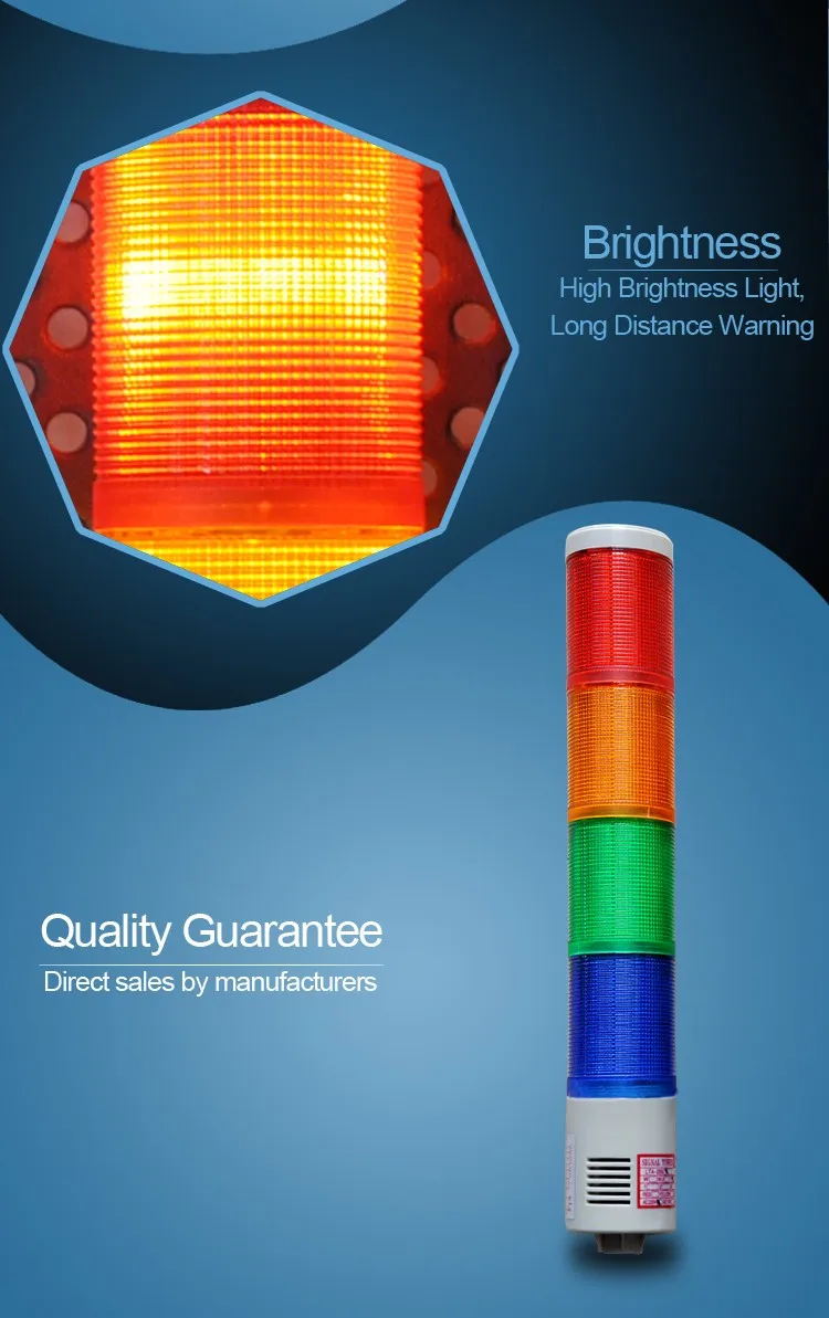 LTA-205J-4 DC12V/DC24V/AC220V предупреждающий сигнал лампа красный зеленый желтый синий вспышка маяка промышленная башня сигнальный фонарь