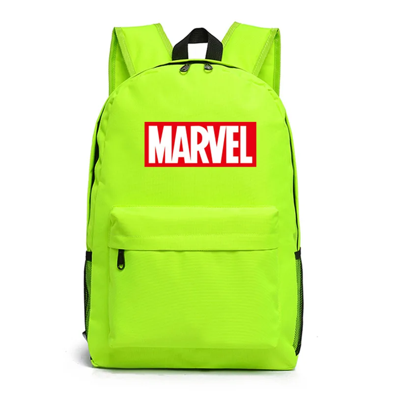 Marvel Letter The Luminous Backpack School Bag Super Hero Student Kids Boys Girls School Bookbag Notebook Daily backpack Gift - Цвет: Style 4